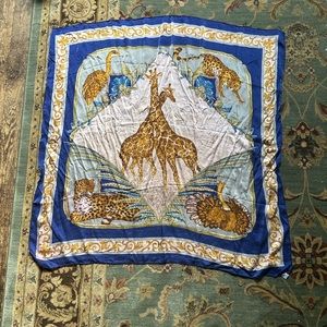 Vintage 100% Silk Scarf